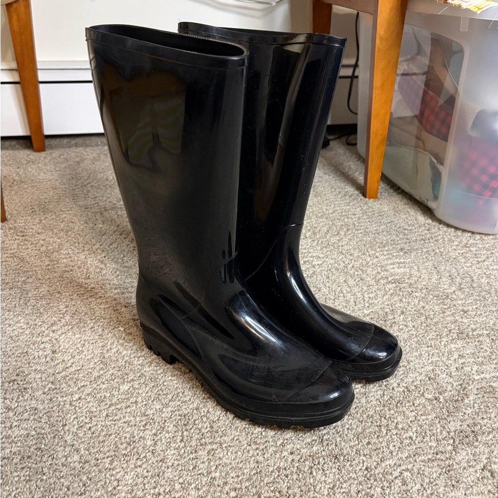 Black Women's Rain Boots